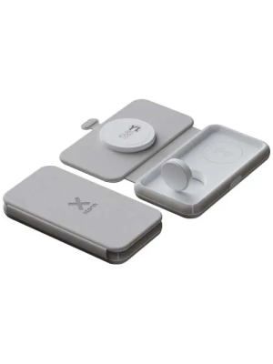 Cargador de viaje inalámbrico 3 en 1 plegable de 15 W 