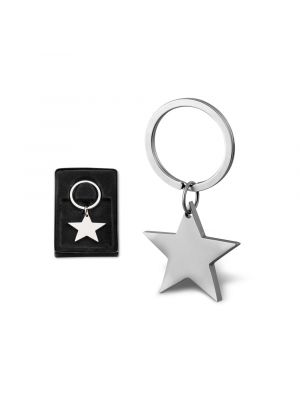 Klasyczne metalowe breloki w kształcie gwiazdy z widokiem logo 2
