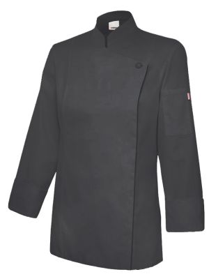 Damskie kurtki kuchenne z bawełnianym zamkiem do personalizacji widoku 1