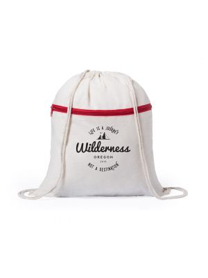 Selcam spersonalizowany plecak ze sznurkiem 100% bawełny z widokiem logo 1