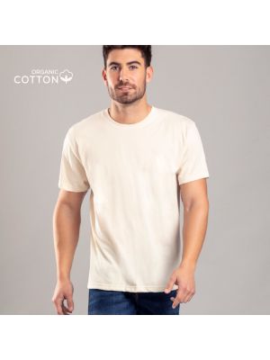 Camisetas manga corta keya organic mc150 de 100% algodón ecológico con logo vista 1
