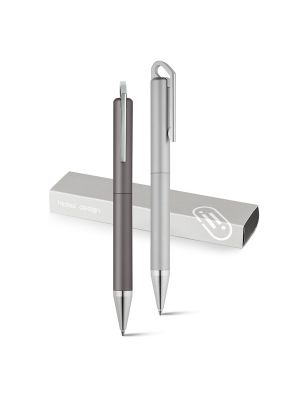 Długopisy luksusowe branve hook matte metal obraz 2
