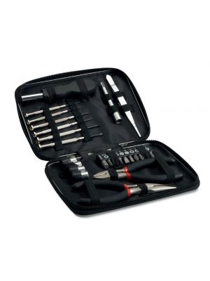 Kit herramientas paul tool set in aluminium case de metal con impresión vista 1