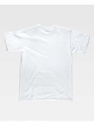Klasyczna bawełniana koszulka robocza z krótkim rękawem i widocznym nadrukiem 1