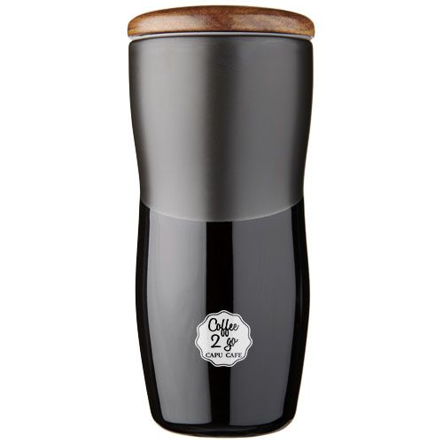 Vaso de cerámica de 370 ml de doble pared Reno