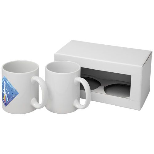 Set de regalo de 2 tazas de sublimación Ceramic