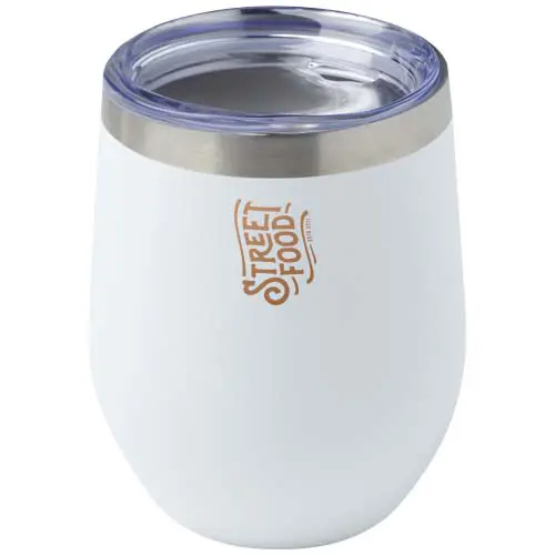 Taza con aislamiento de cobre de 350 ml de acero inóxidable reciclado con certificado RCS 