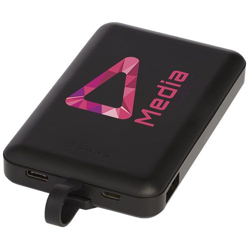 Bezprzewodowy powerbank Kano 5 000 mAh z kablem 3 w 1
