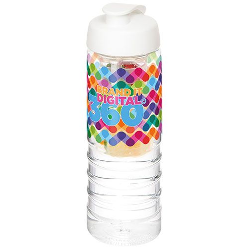 Bidon H2O Treble z o pojemności 750 ml z otwieranym wieczkiem i zaparzaczem