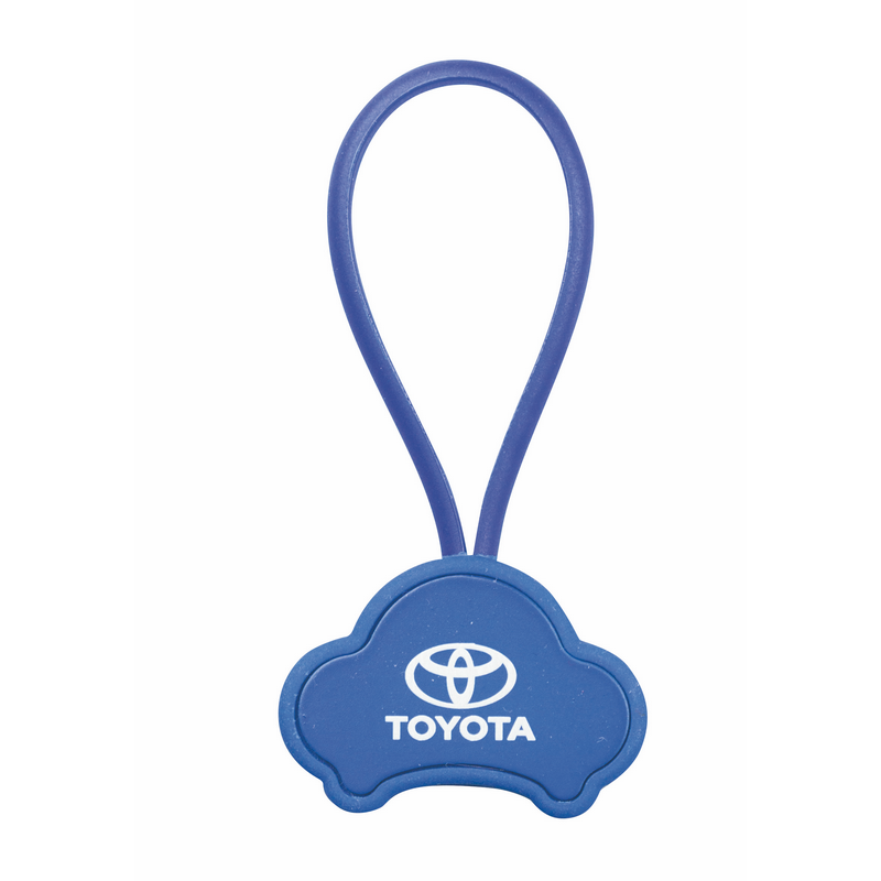 Llaveros forma coche drive de metal con logo vista 1