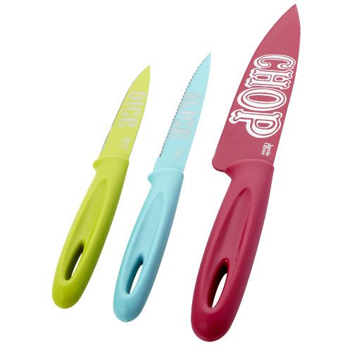 Cuchillos of funky knives de metal con publicidad vista 1