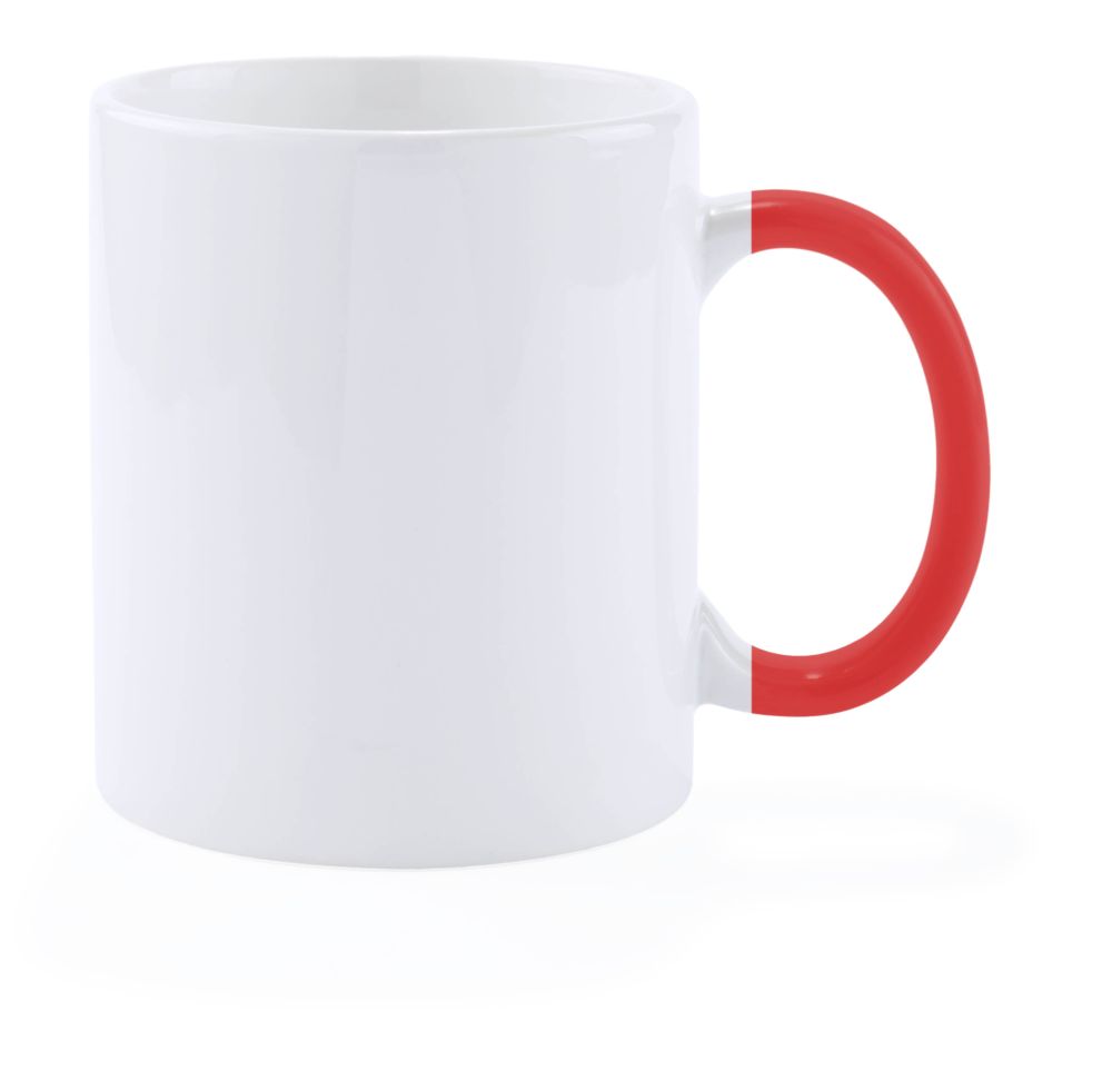 Taza clásica plesik de cerámica con logo vista 1
