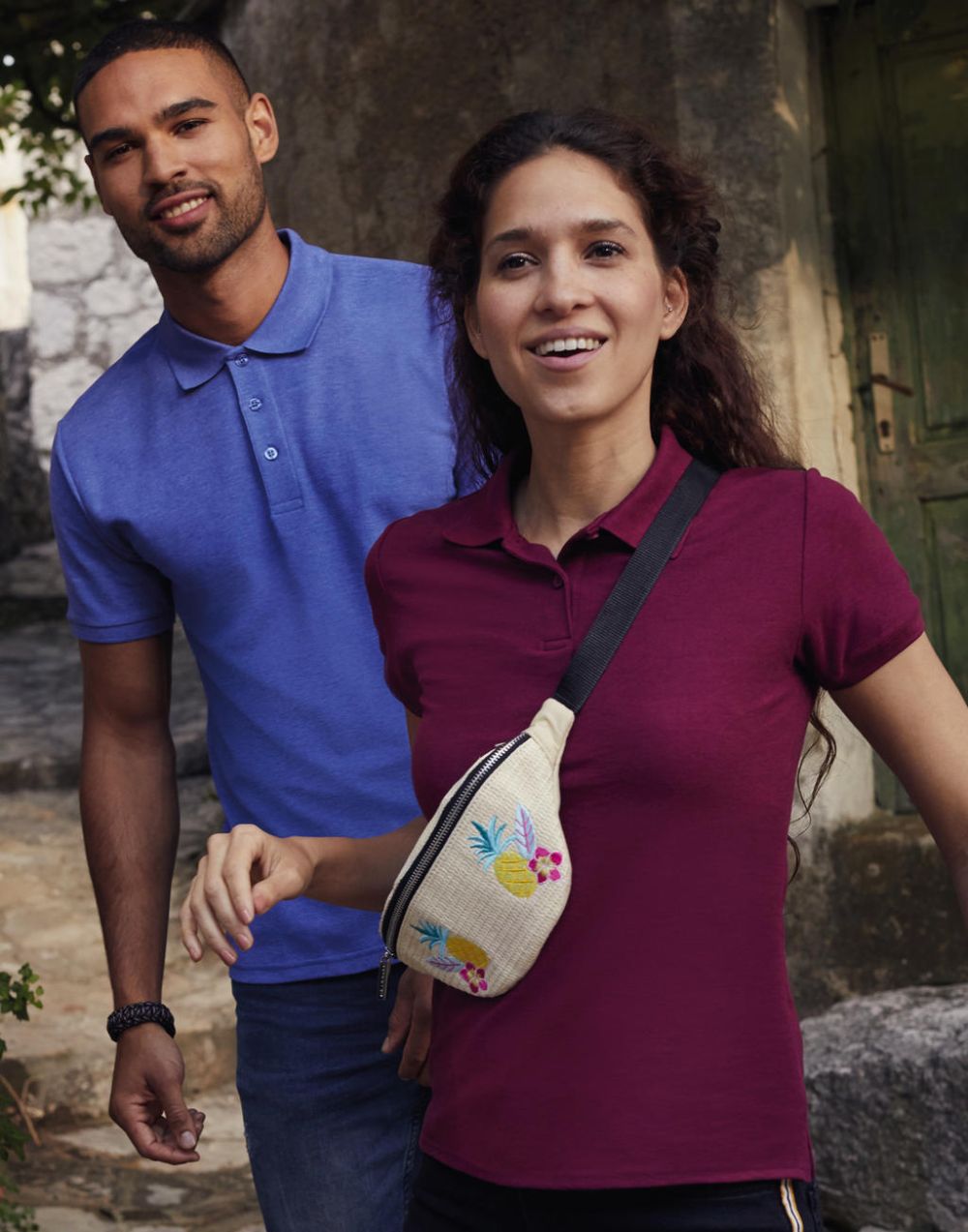 Polo z krótkim rękawem fruit of the loom frs53901 wydrukowany obraz 1