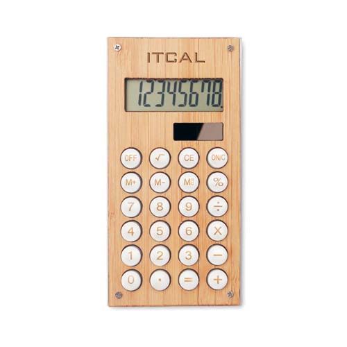 CALCUBAM 8-cyfrowy kalkulator bambusowy