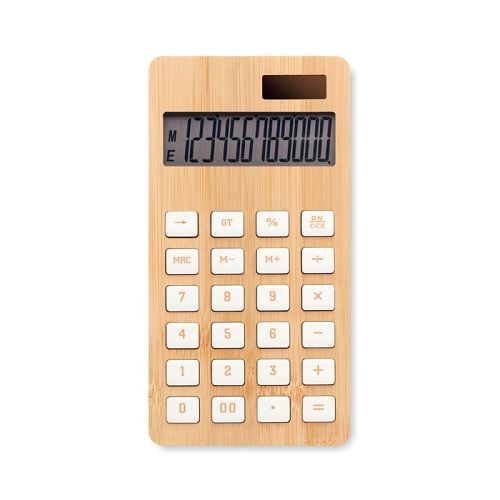 CALCUBIM 12-cyfrowy kalkulator, bambus