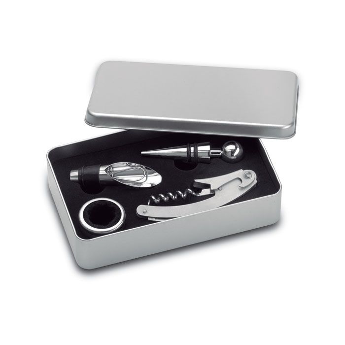 Sets de vino winory de metal para personalizar vista 1