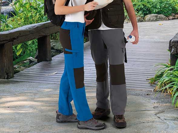 Material trekking valento pantalon trekking dator con logo vista 1