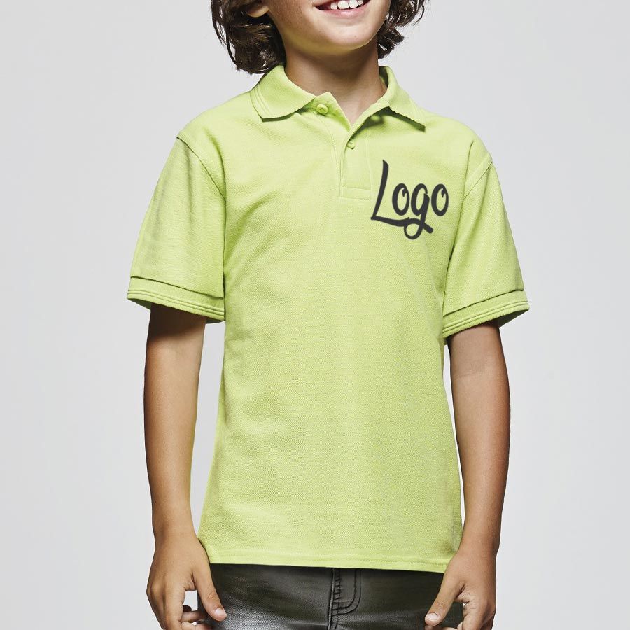 Polo z krótkim rękawem roly pegaso child poliester z reklamą obraz 2
