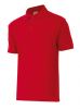 Robocze koszulki polo z krótkim rękawem 105502 z czerwonej bawełny z widocznym nadrukiem 1
