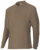 Velilla koszulki polo z długim rękawem do pracy 105503 z bawełny w kolorze piaskowego beżu z widocznym nadrukiem 1