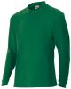 Robocze koszulki polo z długim rękawem 105503 z bawełny w kolorze leśnej zieleni z widocznym nadrukiem 1