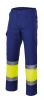 Odblaskowe, dwukolorowe spodnie z podszewką welurową o wysokiej widoczności, z bawełny w kolorze żółtym, fluorescencyjnym, niebieski, widok 1
