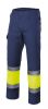 Spodnie odblaskowe z dwukolorową podszewką z bawełny velilla granatowe żółte fluorescencyjne 1