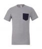 Koszulki z krótkim rękawem bella frs15606 athletic heather/navy z logo obraz 1