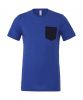 Koszulki z krótkim rękawem bella frs15606 heather true royal/navy z logo obraz 1