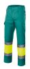 Dwukolorowe, odblaskowe spodnie welurowe z wieloma kieszeniami i wieloma kieszeniami, z bawełny, zielono-żółty, fluorescencyjny 1