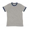 Koszulki z krótkim rękawem mantis frs16048 ekologiczny heather grey melange/swiss navy z reklamą obraz 1
