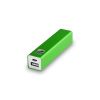 Baterias power bank thazer de metal verde con publicidad vista 1