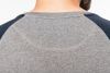 Dwukolorowa bluza z organicznej bawełny Okrągły dekolt Raglanowe rękawy dla mężczyzn Długie rękawy