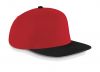 Czapki beechfield frs33169 classic red/black z logo obraz 1
