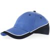Gorras deportivas 6 sections draw de 100% algodón celeste azul marino con publicidad vista 1