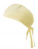 Czapki kuchenne Velilla jasnożółty bawełniany kapelusz z paskami 190 gr, aby dostosować widok 1