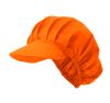 Fluorowo-pomarańczowe bawełniane czapki kuchenne z weluru, aby dostosować widok 1