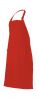 Fartuchy cateringowe velilla śliniak z kieszenią z klamrą z czerwonej bawełny, aby dostosować widok 1