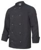 Bawełniane kurtki kucharskie z długimi rękawami i zatrzaskami do personalizacji widoku 1