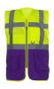 Kamizelki odblaskowe yoko frs42177 zólty fluorescencyjny purpurowy obraz 1