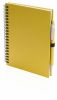 Cuadernos con anillas koguel de cartón ecológico amarillo vista 1