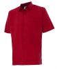 Koszule robocze z weluru z krótkim rękawem i jedną kieszenią z czerwonej bawełny widok 1