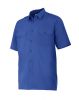 Koszule robocze z krótkim rękawem Velilla z galonami z niebieskiej bawełny, widok 1