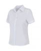 Białe bawełniane koszule robocze Velilla z krótkim rękawem i nadrukiem 1