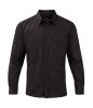 Koszule z długim rękawem russell frs71800 czarny z logo obraz 1