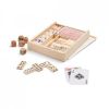 Talie kart i gry planszowe playtime. zestaw gier 4 w 1 naturalny obraz 1