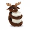 Koce moose poliester brązowy personalizować obraz 1