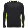 Sprzęty sportowe roly t shirt porto poliester czarny zólty fluorescencyjny wydrukowany obraz 1