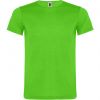Koszulki z krótkim rękawem roly akita kids poliester zielony fluorescencyjny z logo obraz 1