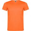 Koszulki z krótkim rękawem roly akita kids poliester pomaranczowy fluorescencyjny z logo obraz 1